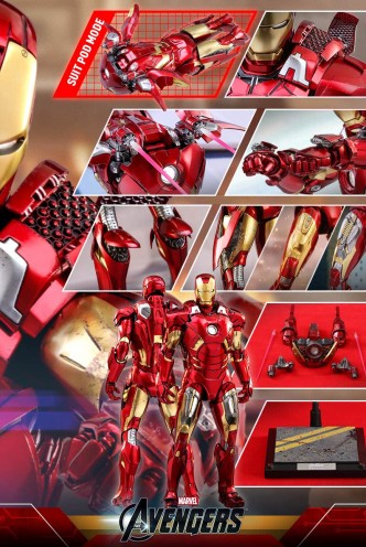 Marvel: Avengers - Diecast Iron Man Mark VII Hot Toys Figure ...